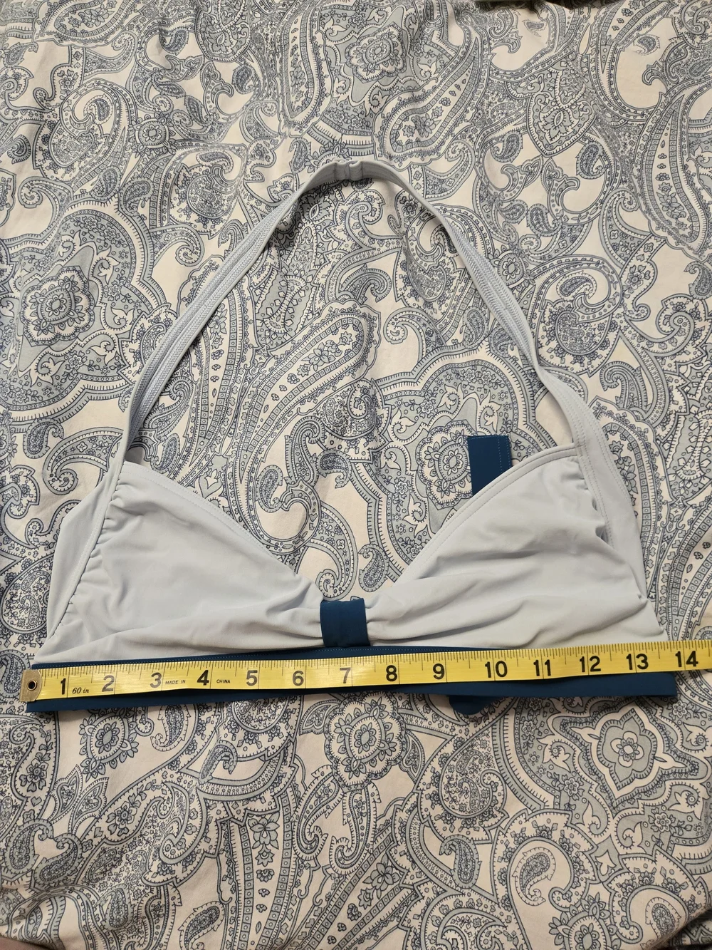 Vintage Calvin Klein Swimwear Swim Unlined Traingle Halter Top Bikini Top 14
